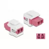 Μονάδα Keystone LC Duplex υποδοχή θηλυκή σε LC Duplex υποδοχή θηλυκή DeLOCK 86818