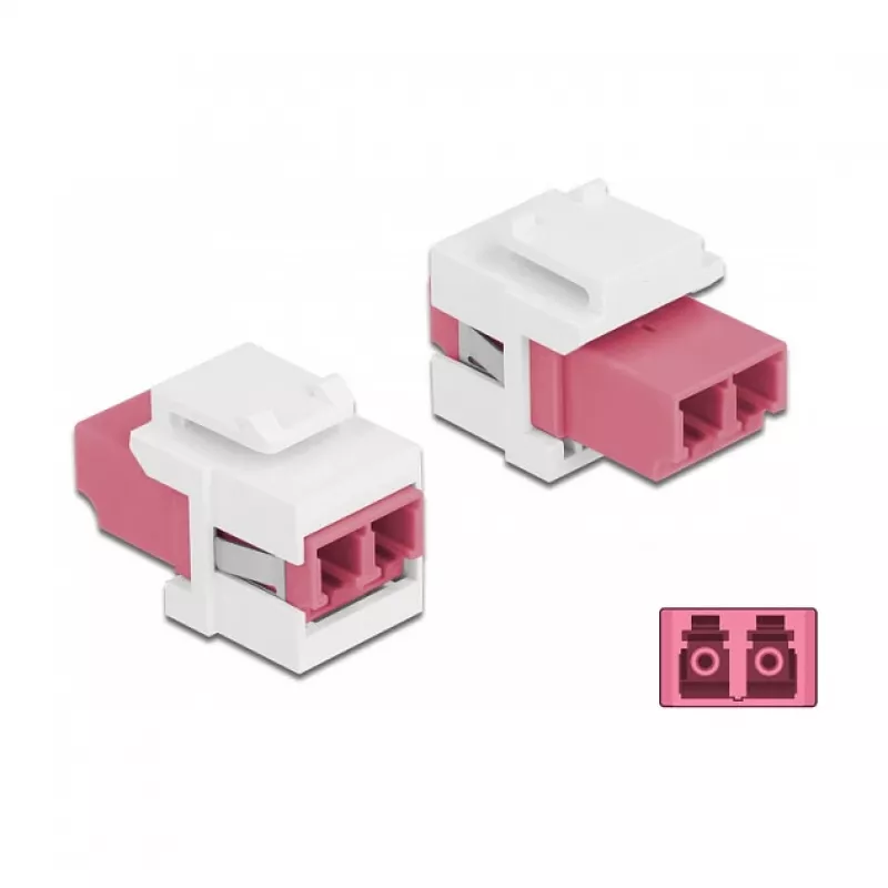 Μονάδα Keystone LC Duplex υποδοχή θηλυκή σε LC Duplex υποδοχή θηλυκή DeLOCK 86818
