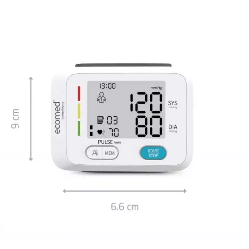 Ecomed BW-83E Πιεσόμετρο καρπού, αυτόματο, 2 χρήστες