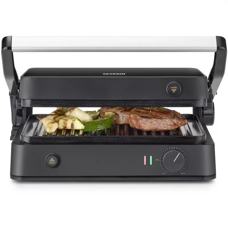 Ψησταριά επαφής Severin KG 2398 μαύρο λευκό 1800W 300x220mm