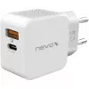 nevox USB PD Type C + USB QC 3.0 Φορτιστής 30 Watt Λευκό (2009)