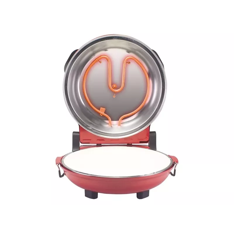 Beper P101CUD300 Party Line φούρνος πίτσας, 1200 W, 400°C, πυρίμαχη πέτρα 31 cm, κόκκινος