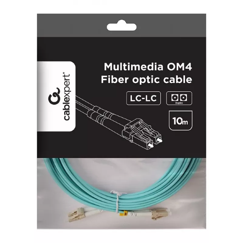 Gembird καλώδιο οπτικής ίνας Multimode Duplex OM4 50/125 LC/LC 10 m