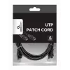 Καλώδιο δικτύου Gembird PP6U-2M/BK RJ-45 Cat6 2m μαύρο