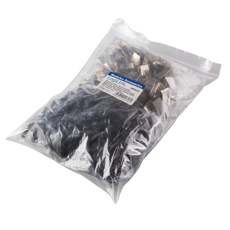 Συνδετήρας καλωδίων RJ45 LogiLink MP0022 Μαύρο Διαφανές
