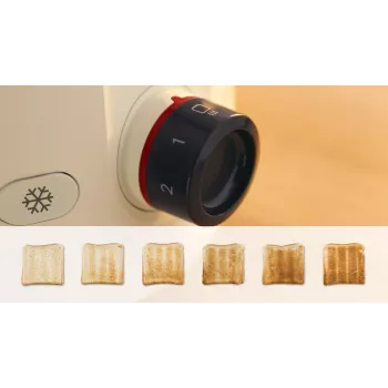 Bosch Τοστιέρα | TAT2M127 MyMoment | Ισχύς 950 W | Αριθμός υποδοχών 2 | Υλικό θήκης Πλαστικό | Μπεζ
