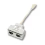 Διαχωριστής δικτύου EFB Elektronik K5122.015 βύσμα αρσενικό/υποδοχή θηλυκή Cat5e 10/100BASE-TX λευκό