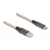 Καλώδιο DeLOCK USB 2.0 Type-A σε USB Type-C RGB 1m