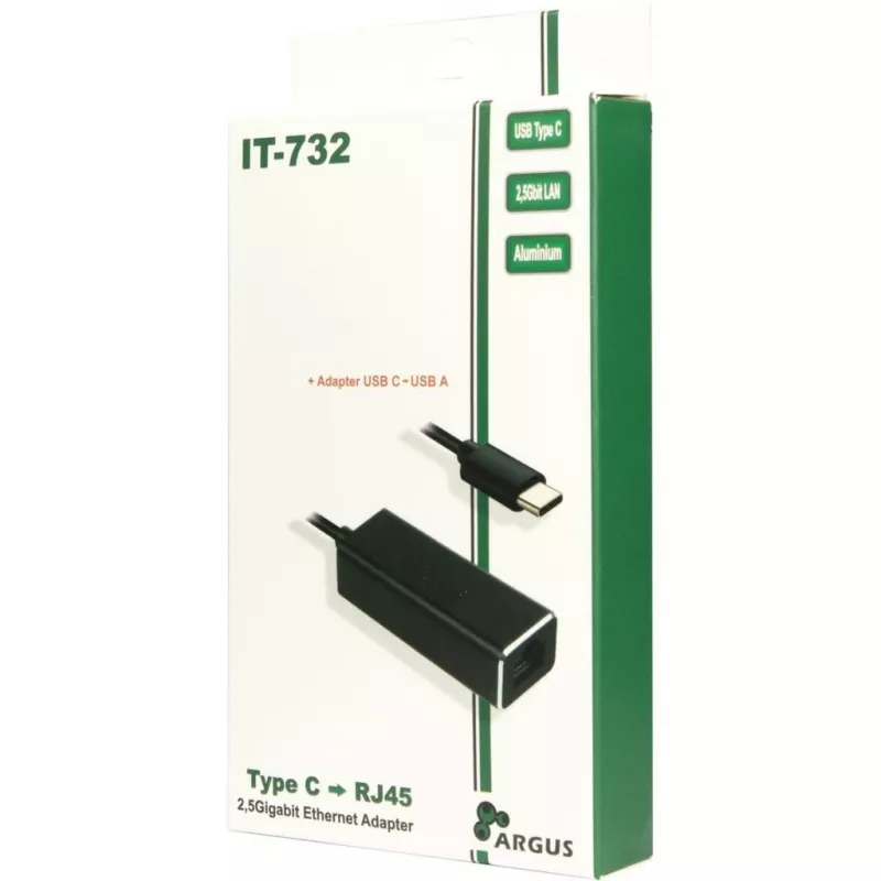 Προσαρμογέας Ethernet Inter-Tech IT-732 2500 Mbit/s USB Type-C Ενσύρματος