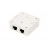 Επιφανειακή πρίζα δικτύου Extralink EX.9649 — 2x RJ45 Cat5e STP