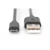 Καλώδιο σύνδεσης USB Digitus USB 2.0 A Micro B 1 m
