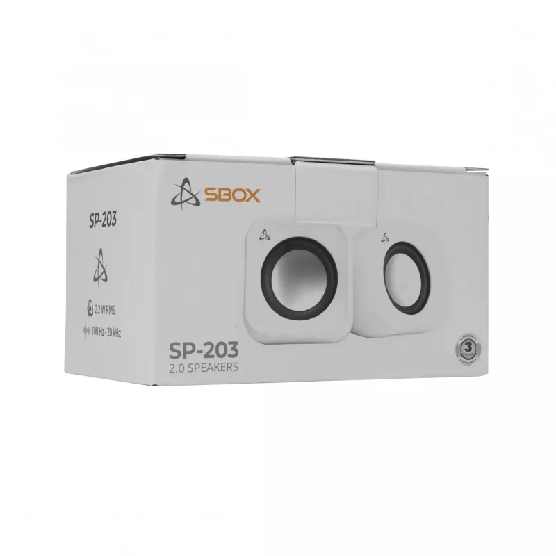 Ηχείο Sbox SP-203 λευκό, 20W