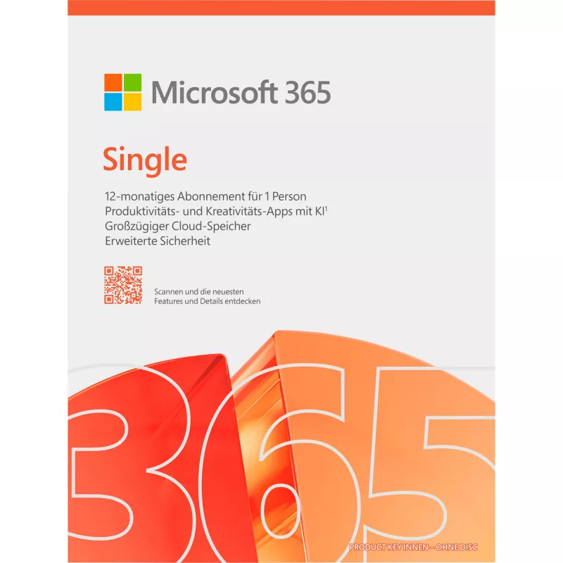 Microsoft 365 Personal [DE] 1J συνδρομή. Χωρίς μέσα FY25H2 μόνο για Windows >10 / MacOS