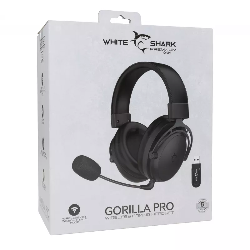 Ακουστικά White Shark WGH-2443 Gorilla Pro μαύρα
