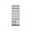 OLIV 2D CLOSED SHELVING UNIT, ανθρακί/λευκό SET