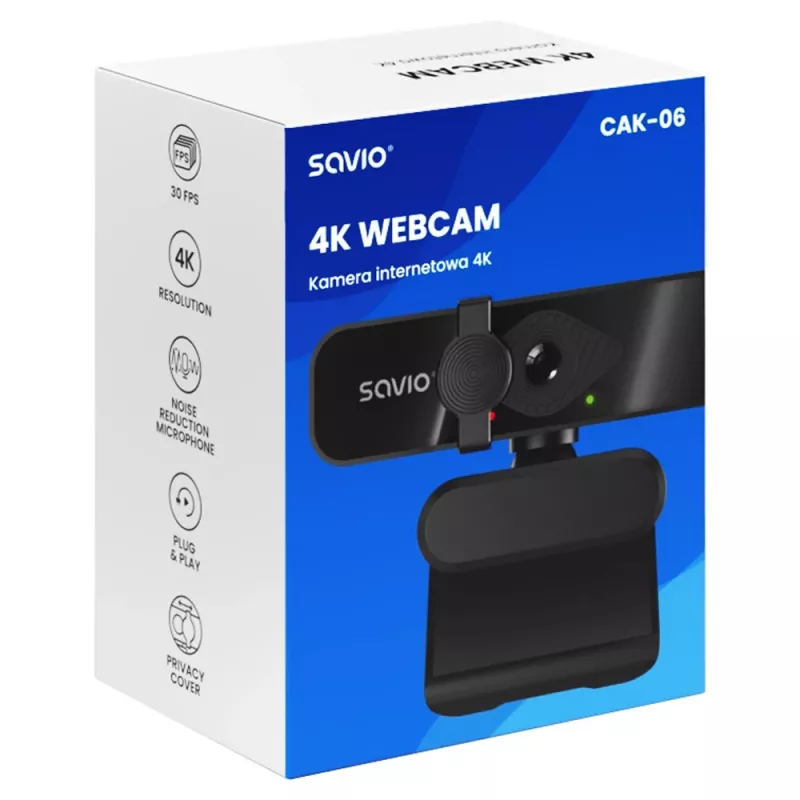 Webcam Savio CAK-06 3840 x 2160 Pixel USB μαύρη