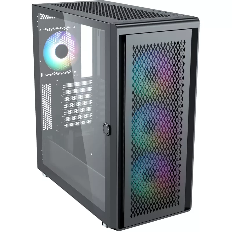 Κουτί PC Silentware Air 100 Μαύρο — Κουτί Mid-Tower συμβατό με ATX, μαύρο
