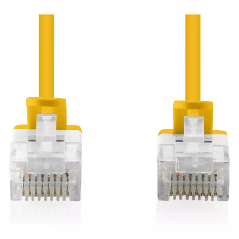 Καλώδιο δικτύου Patch CAT6 U-UTP λεπτό, DIGITUS DK-1618-010S-Y, 1 m, κίτρινο