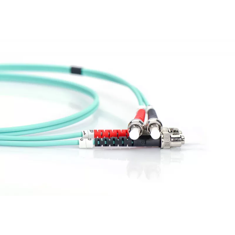 DIGITUS - Καλώδιο patch - ST Multimode (M) - ST Multimode (M) - 3 m - οπτική ίνα - 50/125 µm - τυρκουάζ