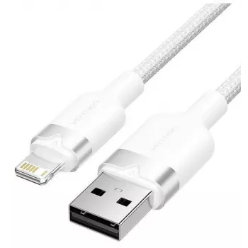 Καλώδιο Lightning Vention LANWF — 1 m, USB-A σε Lightning, λευκό