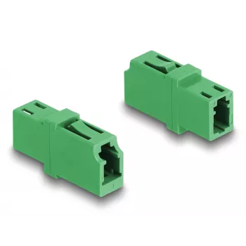 Οπτικός ζεύκτης ίνας LC Simplex θηλυκό σε LC Simplex θηλυκό APC πράσινο DeLOCK 87984