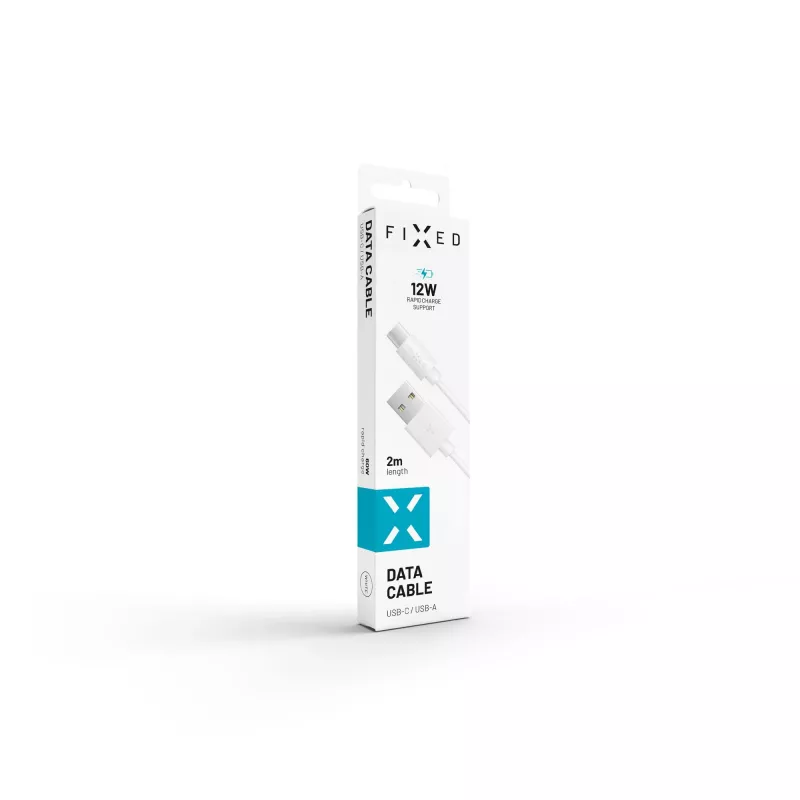 Καλώδιο δεδομένων και φόρτισης USB σε USB-C FIXED FIXD-UC2M-WH — 2,0 m, λευκό