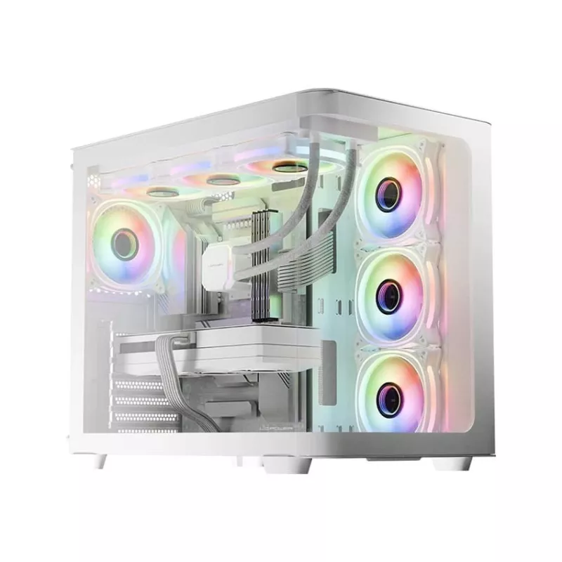 LC-Power Gaming 8001W Pro-Storm Light Midi-Tower ATX κουτί, λευκό (LC-8001W-ON)