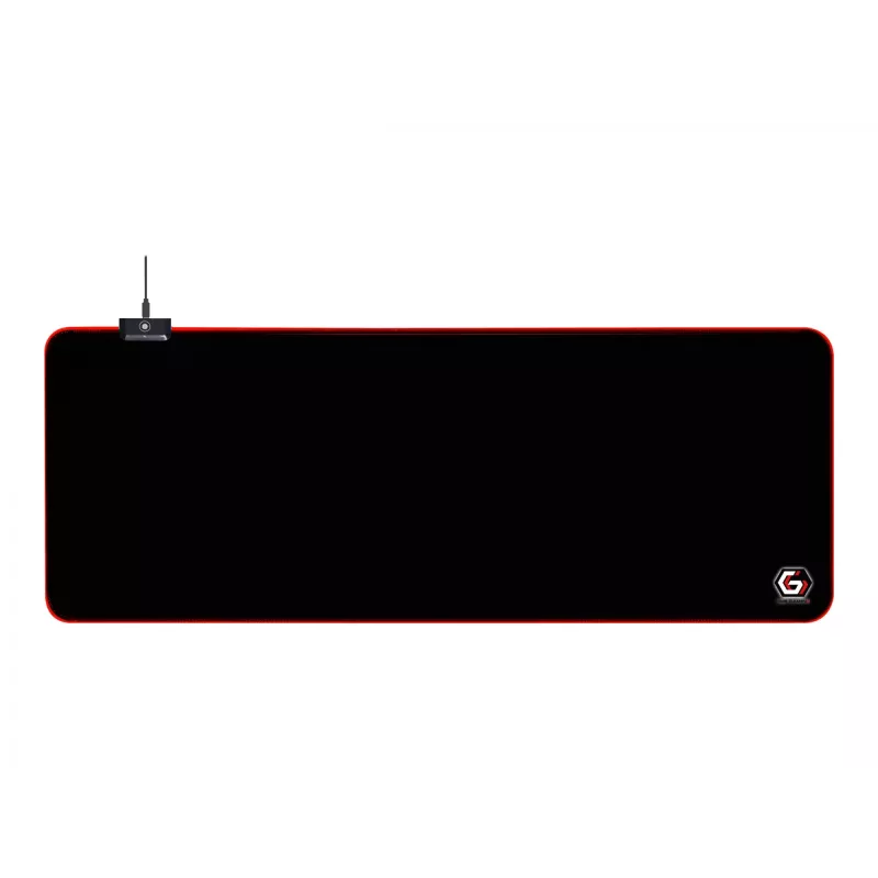 Gembird MP-GAMELED-L Mousepad Gaming Mousepad Μαύρο