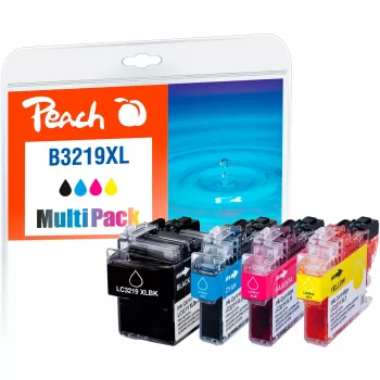 Peach PI500-245 δοχείο μελανιού 4 τεμ. μαύρο, cyan, magenta, κίτρινο