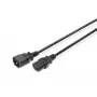 Digitus ASSMANN - Καλώδιο τροφοδοσίας - IEC 60320 C14 σε IEC 60320 C13 - AC 250 V - 1,2 m - χυτό - μαύρο (AK-440201-012-S)