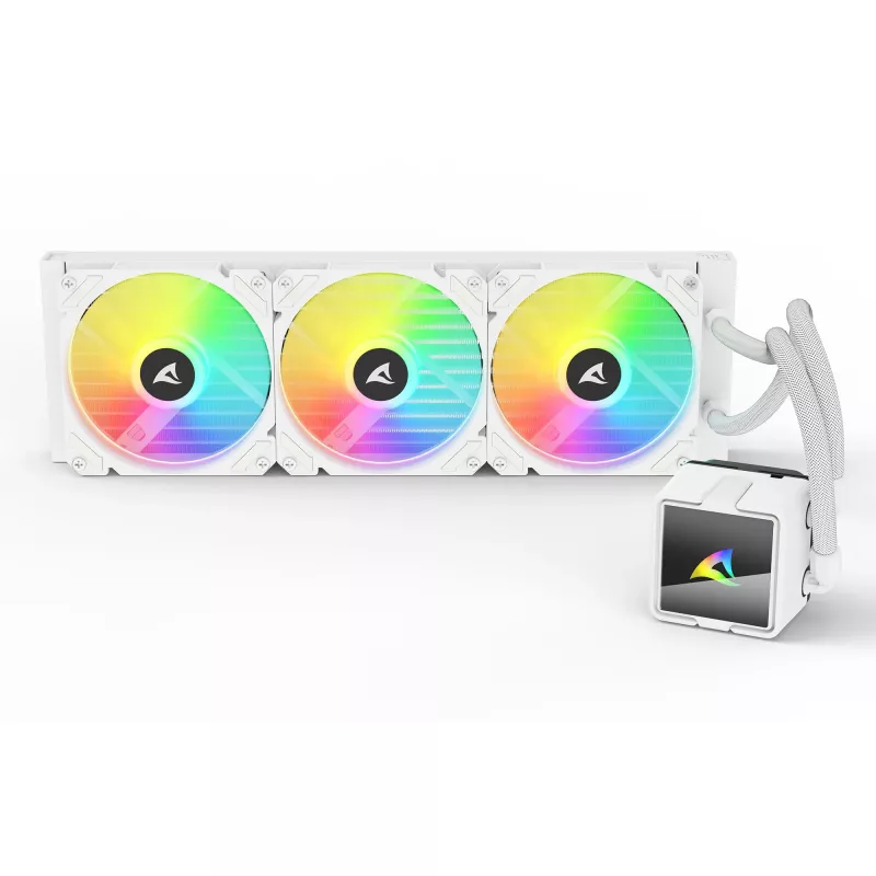 All-in-One Υδρόψυξη CPU Sharkoon S60 ARGB λευκό, ψυγείο 360 mm