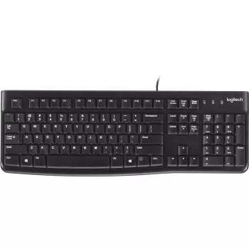 Logitech K120 Πληκτρολόγιο USB QWERTY Ισπανικό Μαύρο (920-002499)
