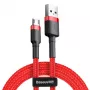 Καλώδιο USB Baseus CAMKLF-C09 2m USB A σε Micro-USB B Κόκκινο