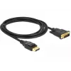 DeLOCK - Καλώδιο βίντεο - Single Link - DisplayPort (M) σε DVI-D (M) - DisplayPort 1,2a - 2,0m - παθητικό - Μαύρο (85313)