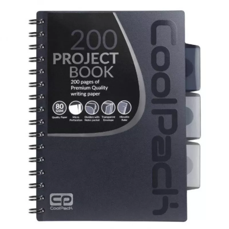 Σπιράλ τετράδιο A5 Coolpack γκρι