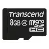 Κάρτα MicroSDHC Transcend 8GB Class 4 TS8GUSDC4