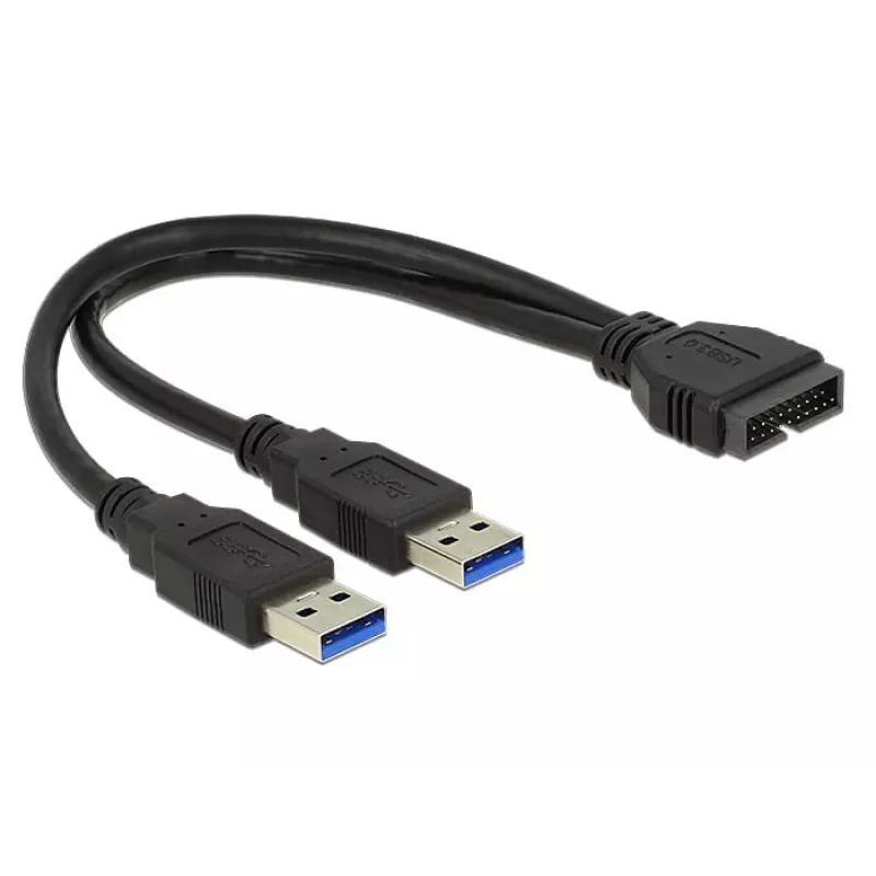 Καλώδιο USB DeLOCK 0,25m USB3.0/2xUSB3.0 83910