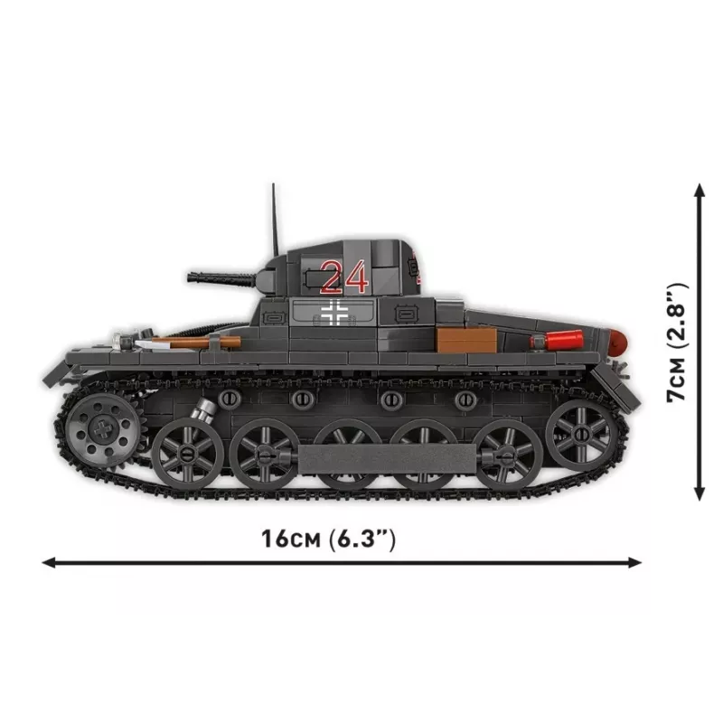 Σετ κατασκευής Cobi Panzer I Ausf. B – 654 τεμάχια, λεπτομερές μοντέλο κατασκευής