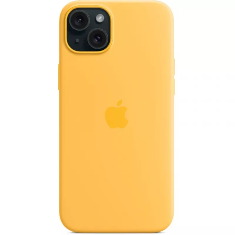 Θήκη σιλικόνης Cover Apple iPhone 15 Plus MagSafe Πορτοκαλί
