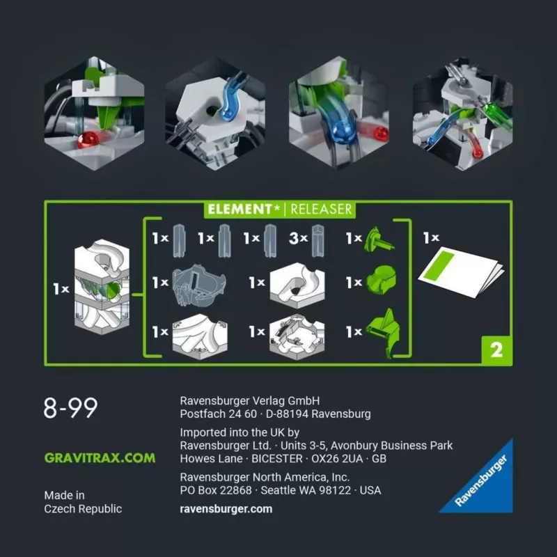 Ravensburger GraviTrax PRO Στοιχείο Releaser Πίστα με μπίλιες (27486)