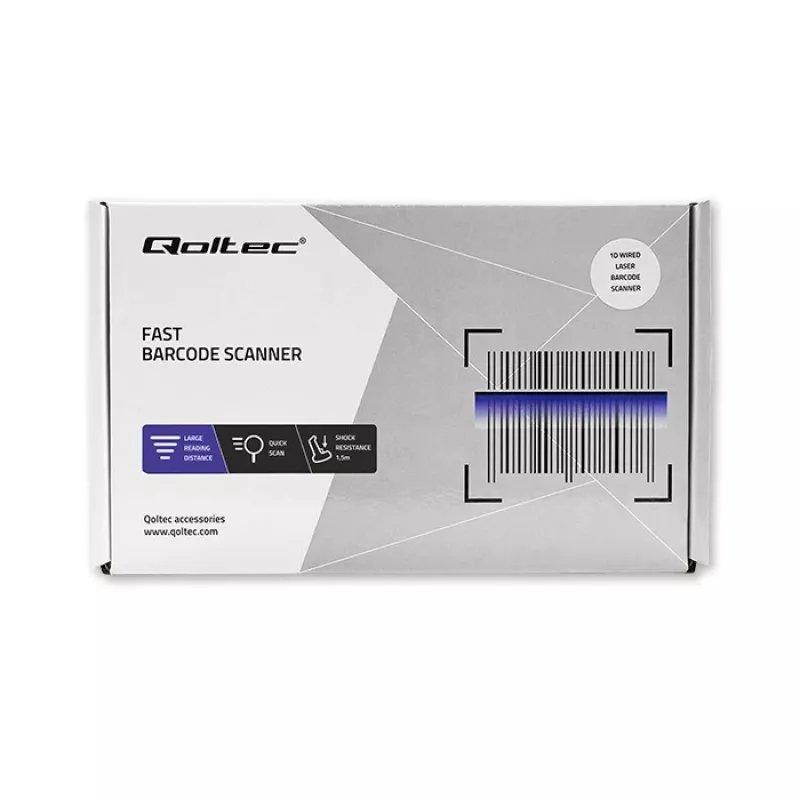 Ασύρματος αναγνώστης barcode QOLTEC 50878 1D/2D με σταθμό φόρτισης