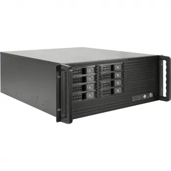 Κουτί rackmount INTER-TECH IPC 4U-4508 μαύρο — κουτί διακομιστή/PC 4U, rackmount