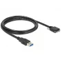 Καλώδιο USB DeLOCK 1m USB 3.0 USB 3.2 Gen 1 Micro-USB B μαύρο