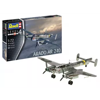 Πλαστικό μοντέλο συναρμολόγησης REVELL Arado AR-240 Κλίμακα 1:72 — Μοντέλο αεροπλάνου