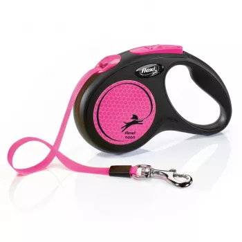Flexi New Neon S 5 m λουρί με μηχανισμό για σκύλους