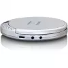 Lenco CD-201SI Φορητό CD player με λειτουργία audiobook και φόρτισης, ασημί