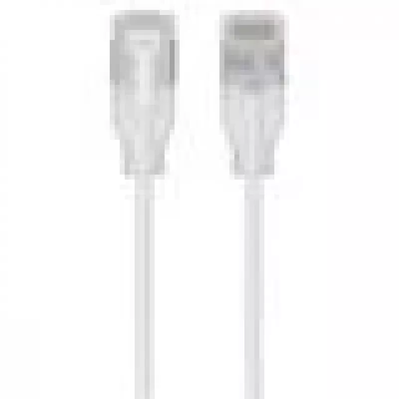 Καλώδιο δικτύου patch UBIQUITI UACC-CABLE-PATCH-EL-C6A-1M-W — Cat6a, 1 m, RJ-45, διαφανές λευκό