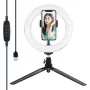 Βάση τριπόδου Puluz με LED Ring Vlogging 20 cm PKT3073B