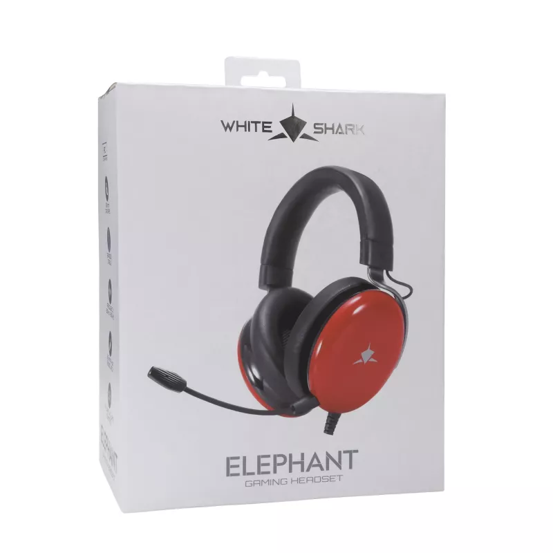 Ακουστικά White Shark GH-2540 Elephant Κόκκινο