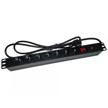 Alantec PZ071U επέκταση ρεύματος 1.8 m 7 έξοδοι AC Εσωτερικού χώρου Μαύρο